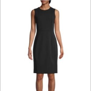 Calvin Klein Black Sleeveless Sheath Dress